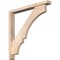 Ekena Millwork Balboa Block Smooth Bracket w/ Offset Brace, Douglas Fir, 3 1/2"W x 28"D x 28"H BKT0402X28X28BOA05SDF - alternate 1